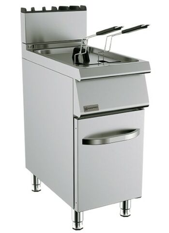 MASTRO Gas-Fritteuse, 15 Liter, 15 kW, 400x730x900mm