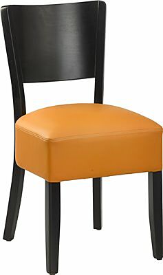 Gastro Stuhl Celina orange, Beizton Wenge-Gastro-Germany