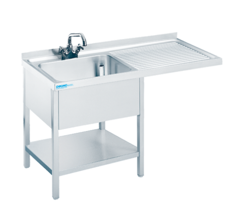 Spülcenter mit 1 Becken Links, 1200x700x850/900mm