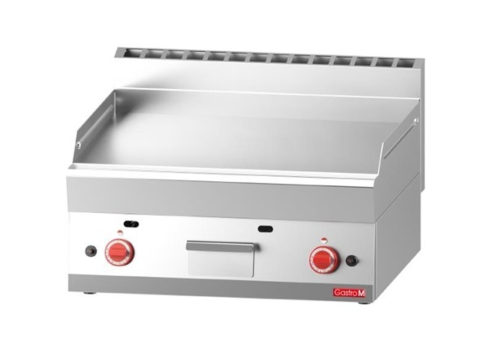 Gastro M Gas-Grillplatte verchromt, glatt, 700x650x280mm, 11,4kW
