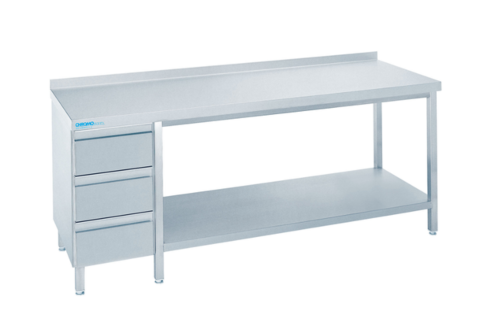 Arbeitstisch mit Schubladen Links, 1400x600x850/900mm