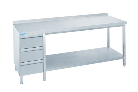 Arbeitstisch mit Schubladen Links,1000x700x850/900mm