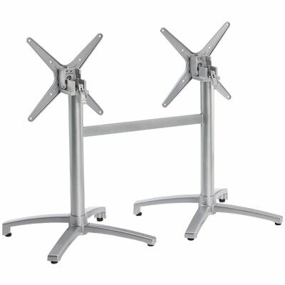 Tischgestell Nessi für Platten bis 120x80 cm Silber-Gastro-Germany