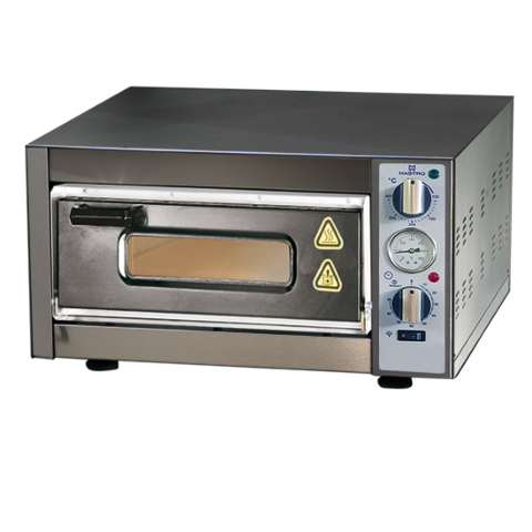 MASTRO Elektro-Pizzaofen für 1 Pizza ø 400 mm, mechanische Bedienung