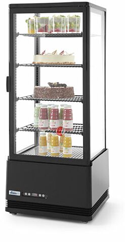 ARKTIC Aufsatz Kühlvitrine 98 Liter 452x406x(H)1116mm - schwarz