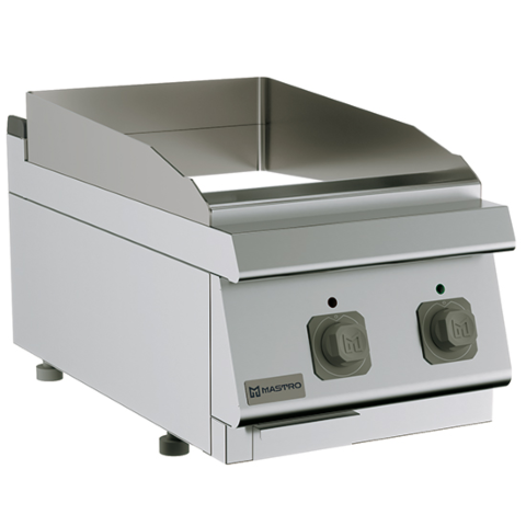 MASTRO Elektro-Grillplatte, glatte verchromte Platte