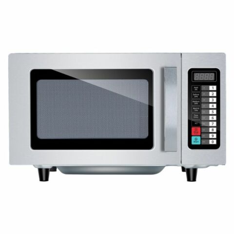 Mikrowelle digital Edelstahl 900 Watt, 25 Liter, ohne Drehteller