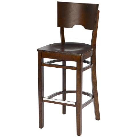 Barhocker Caya-H, Multiplex-Sitz, Nussbaum Dunkel