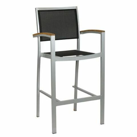 Terrassen Barhocker Doro-A, silber