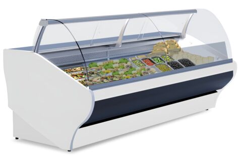 IGLOO Kühltheke Basia Neo 1.88S White, B 1960mm, Stille Kühlung