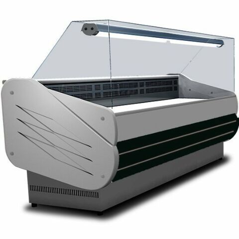 Kühltheke Pro 1040 mit geradem Frontglas, 2000x900x1262mm