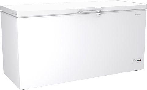 Tiefkühltruhe mit geschlossenem Deckel und LED-Beleuchtung, 469 Liter