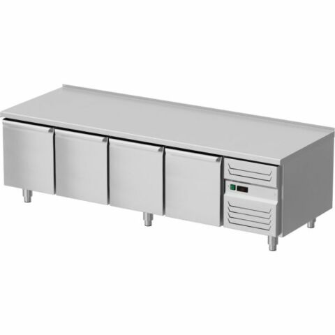 Unterbaukühltisch Edelstahl 4-türig GN1/1, 2000 mm, 0.3 kW