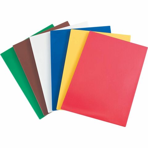 Schneidbrett-Set HACCP, 450x300 mm, glatt, aus Polypropylen