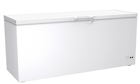 Tiefkühltruhe mit geschlossenem Deckel und LED-Beleuchtung, 620 Liter
