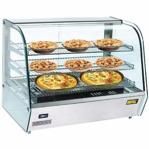 BUFFALO Warmhaltevitrine 160 L, 868x568x670mm