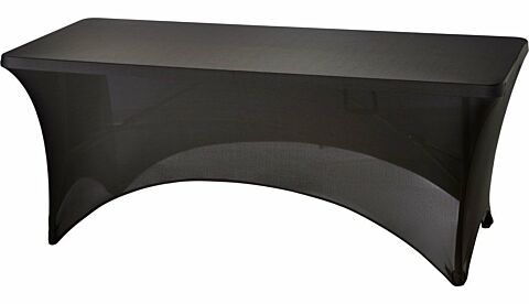 Stretchhusse für Bankett Buffettische mit ca. 1840x750x740 mm, schwarz