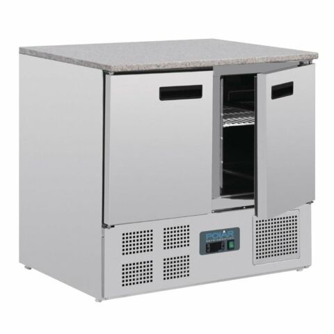 POLAR Thekenkühltisch 2-türig 240L, 900x700x880 mm - GN 1/1