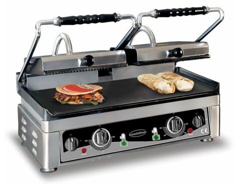 Combisteel Elektro Kontaktgrill doppelt glatt/gerillt 560 mm, Tischgerät