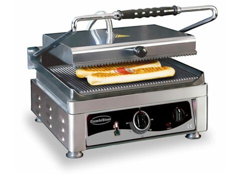 Combisteel Elektro Kontaktgrill gerillt 410 mm, Tischgerät