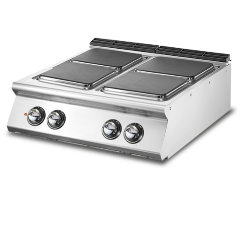 VIRTUS Elektrokochfeld, 4 quadratische Platten