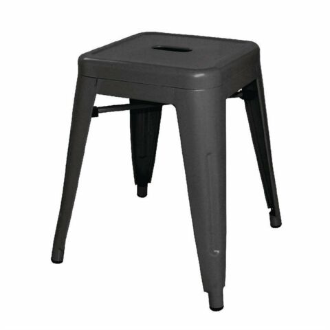 Hocker HOLLI-ST Bistro aus Stahl, schwarz Sitzhöhe 46cm