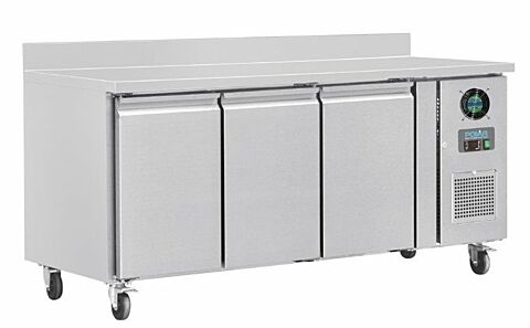 POLAR 3-türiger Edelstahlgefrierschrank 417Ltr, 1795x700x960 mm