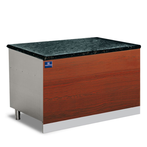 MASTRO Neutralelement mit schwarzer Granitarbeitsplatte, 800 mm