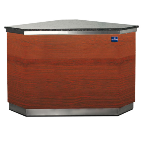 MASTRO Neutralelement Eckmodul mit schwarzer Granitarbeitsplatte, 1200x1200 mm