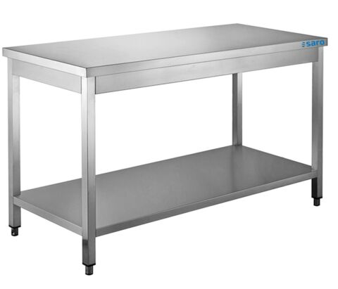 SARO Edelstahltisch, Unterblatt - B 1600 x T 600 mm