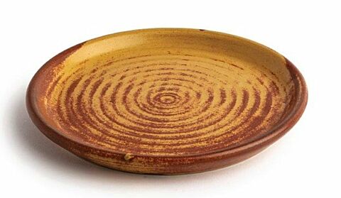 Olympia Canvas runder Teller mit schmalem Rand siena-rost Ø-18cm (6 Stück)