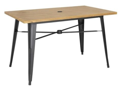 Terassentisch HOLLI-ST Bistro, Holzoptik hell, 120cm