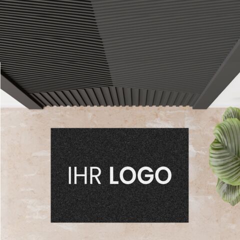 Fussmatte dark mit Logo 60 x 40 cm