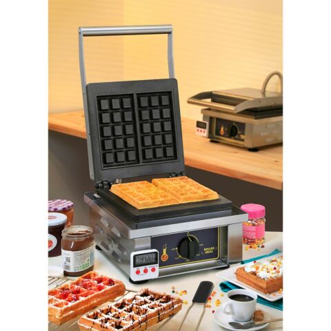 ROLLER GRILL Waffeleisen, Brüsseler Waffelform, 305 x 440 x 230 mm