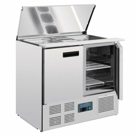 POLAR Saladette 240 Liter, 2-türig 900x700x885 mm