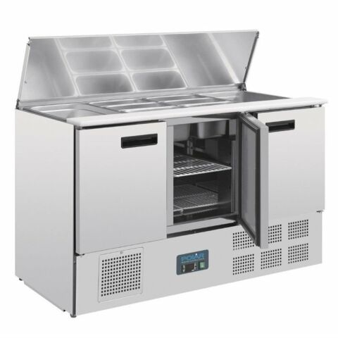 POLAR Saladette 368 Liter, 3-türig 1370x700x885 mm
