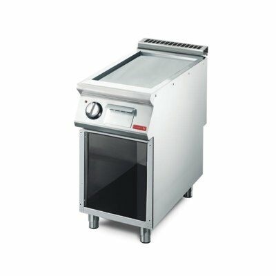 Gastro M elektro Grillplatte glatt, 400x700x850mm, 5,4kW, 400V-Gastro-Germany