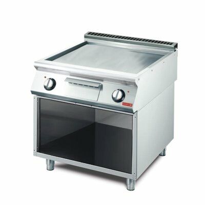 Gastro M elektro Grillplatte glatt geschliffen, 800x700x850mm, 10,8kW-Gastro-Germany
