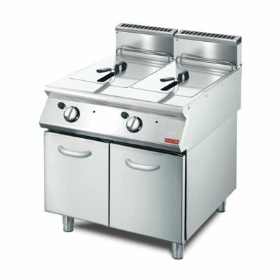 Gastro M Gas Fritteuse 2x13L, 700x850x800mm, 20,4kW-Gastro-Germany