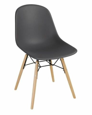 Gastronomie Spindelbeiniger Polypropylen Stuhl Tuni grau, 46x54x83cm-Gastro-Germany