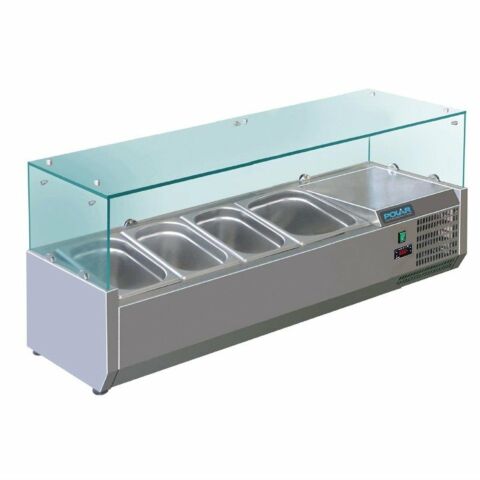 POLAR Aufsatzkühlvitrine für 3x GN1/3 + 1x GN1/2, 1200mm