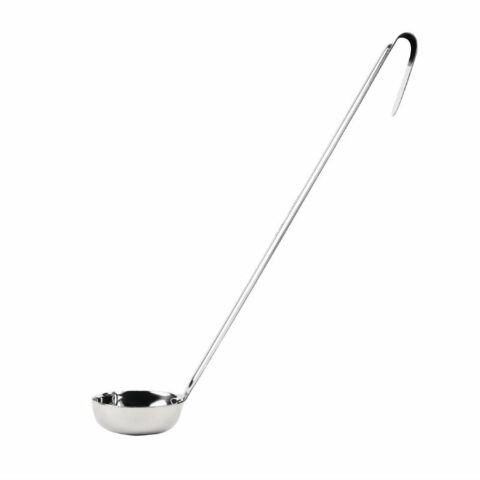 Vogue Schöpflöffel Edelstahl mit flachem Boden 5,6cl, 31,2 cm-Gastro-Germany