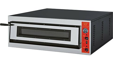 GGF Profi Pizzaofen 1 Backkammer, 9.6 kW, 1150x1020x420mm, für 9x Ø30cm Pizzen