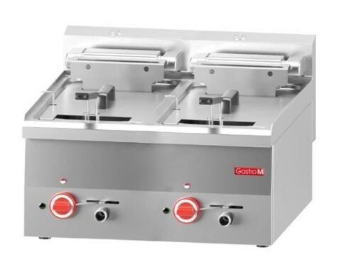Gastro M Elektro Fritteuse 2x10L, 600x600x280mm, 15kW, 400V