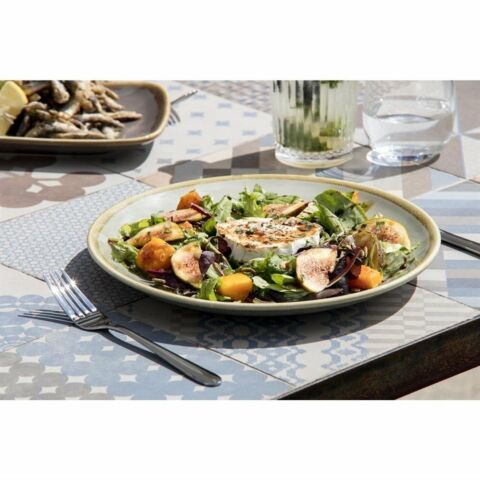 Olympia Kiln runde Platte Moos 28cm (4 Stück)-Gastro-Germany