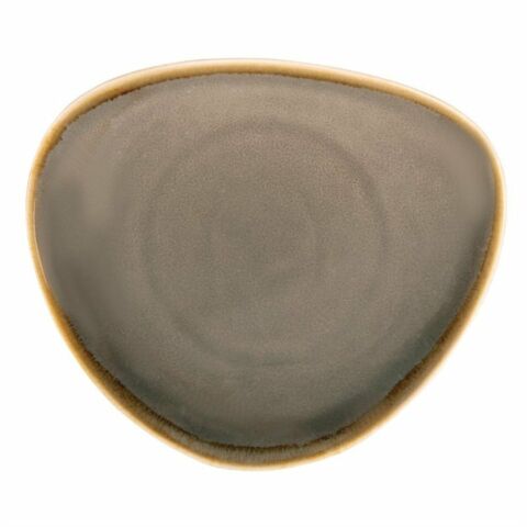 Olympia Kiln dreieckige Teller Rauch Ø-28cm (4Stück)