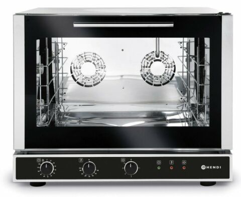 HENDI Heissluftofen für 4x 600x400 mm mit Beschwadung, 6400W