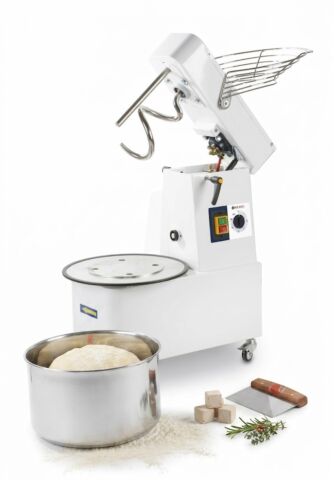 HENDI Spiralteigmaschine 32L, 25Kg, Schüssel abnehmbar, Timer, 400V