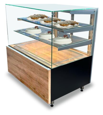 IGLOO Kuchentheke Kuchenvitrine GASTROLINE CUBE 1.3W ML08, 1310x835x1250 mm