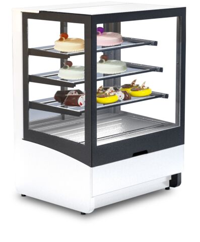 IGLOO Kuchentheke Kuchenvitrine INNOVA schwarz/weiss, 3 Regale, Breite 1000mm